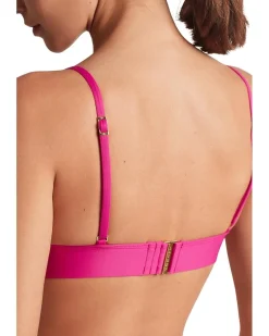 Lauren Ralph Lauren Beach Club Solids Triangle V-Neck Bikini Top Women's