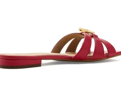 Lauren Ralph Lauren Blaike Nappa Leather Slide Sandals Women's
