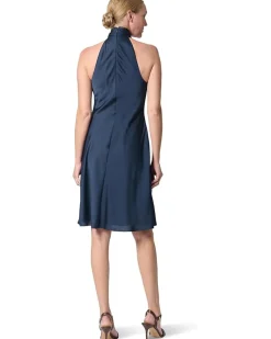 Lauren Ralph Lauren Charmeuse Halter Cocktail Dress Women's