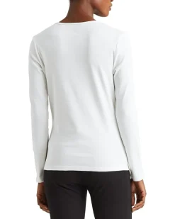 Lauren Ralph Lauren Cotton-Blend Long-Sleeve Top Women's