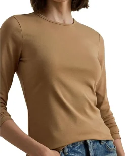 Lauren Ralph Lauren Cotton-Blend Long-Sleeve Top Women's