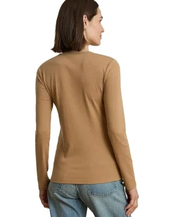 Lauren Ralph Lauren Cotton-Blend Long-Sleeve Top Women's