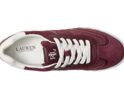 Lauren Ralph Lauren Dani Perforated Suede Sneakers Women's