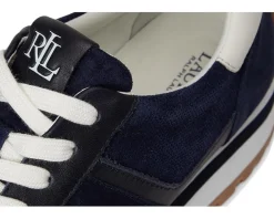 Lauren Ralph Lauren Dani Perforated Suede Sneakers Women's