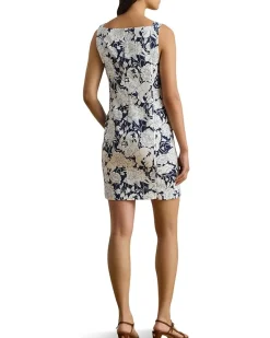 Lauren Ralph Lauren Floral Linen Sleeveless Dress Women's