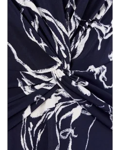 Lauren Ralph Lauren Floral Twist-Front Jersey Dress Women's