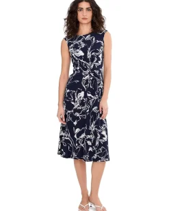 Lauren Ralph Lauren Floral Twist-Front Jersey Dress Women's