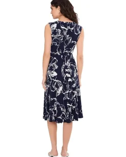 Lauren Ralph Lauren Floral Twist-Front Jersey Dress Women's
