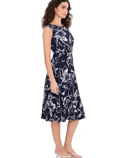 Lauren Ralph Lauren Floral Twist-Front Jersey Dress Women's