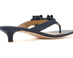 Lauren Ralph Lauren Francesca Floral-Trim Nappa Sandals Women's