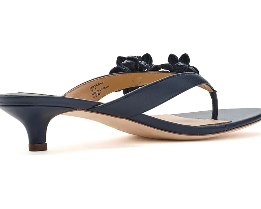 Lauren Ralph Lauren Francesca Floral-Trim Nappa Sandals Women's
