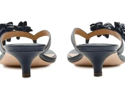 Lauren Ralph Lauren Francesca Floral-Trim Nappa Sandals Women's