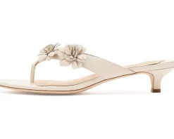 Lauren Ralph Lauren Francesca Floral-Trim Nappa Sandals Women's