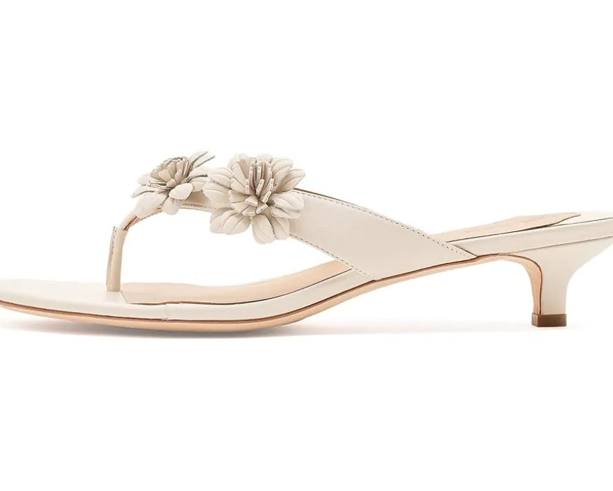 Lauren Ralph Lauren Francesca Floral-Trim Nappa Sandals Women's