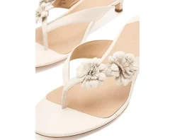 Lauren Ralph Lauren Francesca Floral-Trim Nappa Sandals Women's
