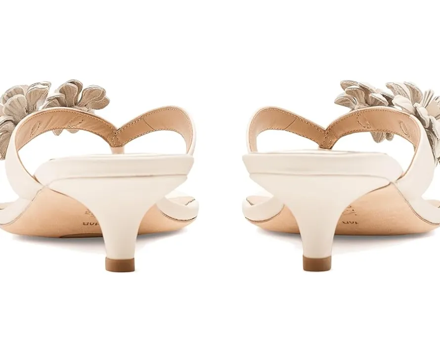 Lauren Ralph Lauren Francesca Floral-Trim Nappa Sandals Women's