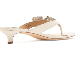 Lauren Ralph Lauren Francesca Floral-Trim Nappa Sandals Women's