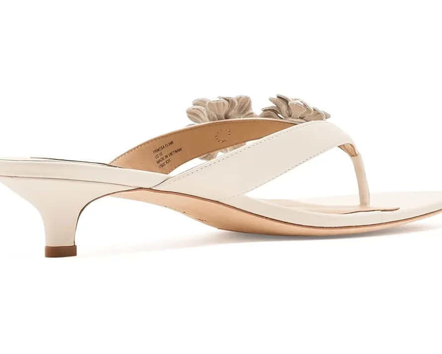 Lauren Ralph Lauren Francesca Floral-Trim Nappa Sandals Women's