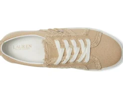 Lauren Ralph Lauren Janson Frayed Canvas Sneakers Women's