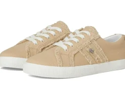 Lauren Ralph Lauren Janson Frayed Canvas Sneakers Women's