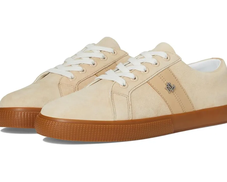 Lauren Ralph Lauren Janson II Suede & Nappa Leather Sneakers Women's