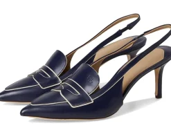 Lauren Ralph Lauren Khloe Two-Tone Slingback Loafer Pumps Women's