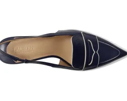 Lauren Ralph Lauren Khloe Two-Tone Slingback Loafer Pumps Women's