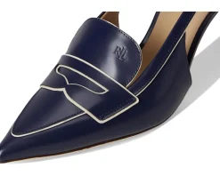 Lauren Ralph Lauren Khloe Two-Tone Slingback Loafer Pumps Women's