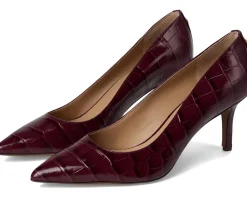 Lauren Ralph Lauren Lanette Croc-Embossed Leather Pumps Women's