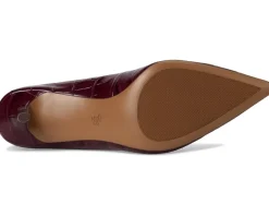 Lauren Ralph Lauren Lanette Croc-Embossed Leather Pumps Women's