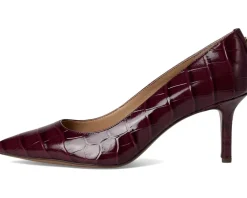 Lauren Ralph Lauren Lanette Croc-Embossed Leather Pumps Women's