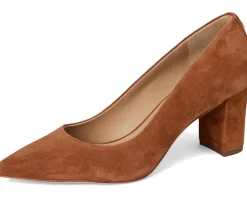 Lauren Ralph Lauren Lanette Suede Block-Heel Pumps Women's