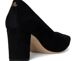 Lauren Ralph Lauren Lanette Suede Block-Heel Pumps Women's