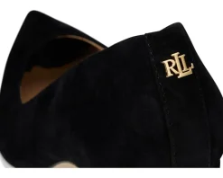 Lauren Ralph Lauren Lanette Suede Block-Heel Pumps Women's