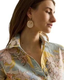 Lauren Ralph Lauren Linen Roll-Tab Sleeve Tunic Women's
