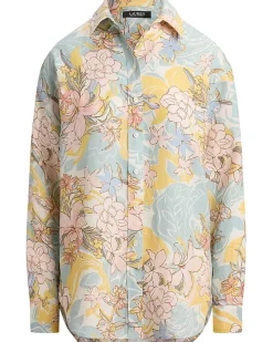 Lauren Ralph Lauren Linen Roll-Tab Sleeve Tunic Women's