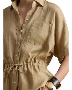 Lauren Ralph Lauren Linen Roll-Tab Sleeve Tunic Women's