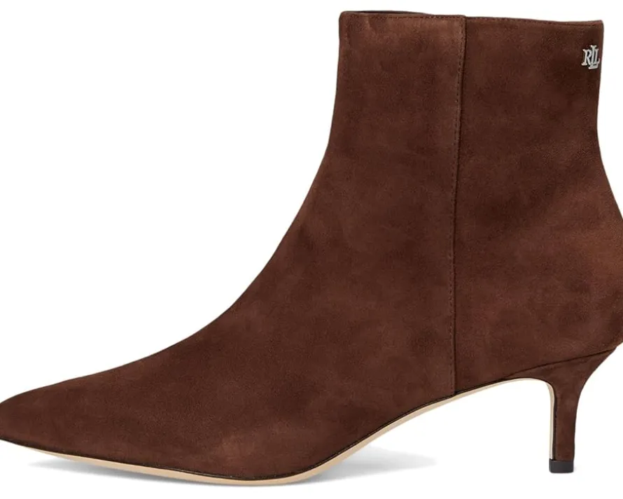 Lauren Ralph Lauren McKay Suede Bootie Heel Women's
