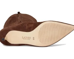 Lauren Ralph Lauren McKay Suede Tall Boots Heel Women's
