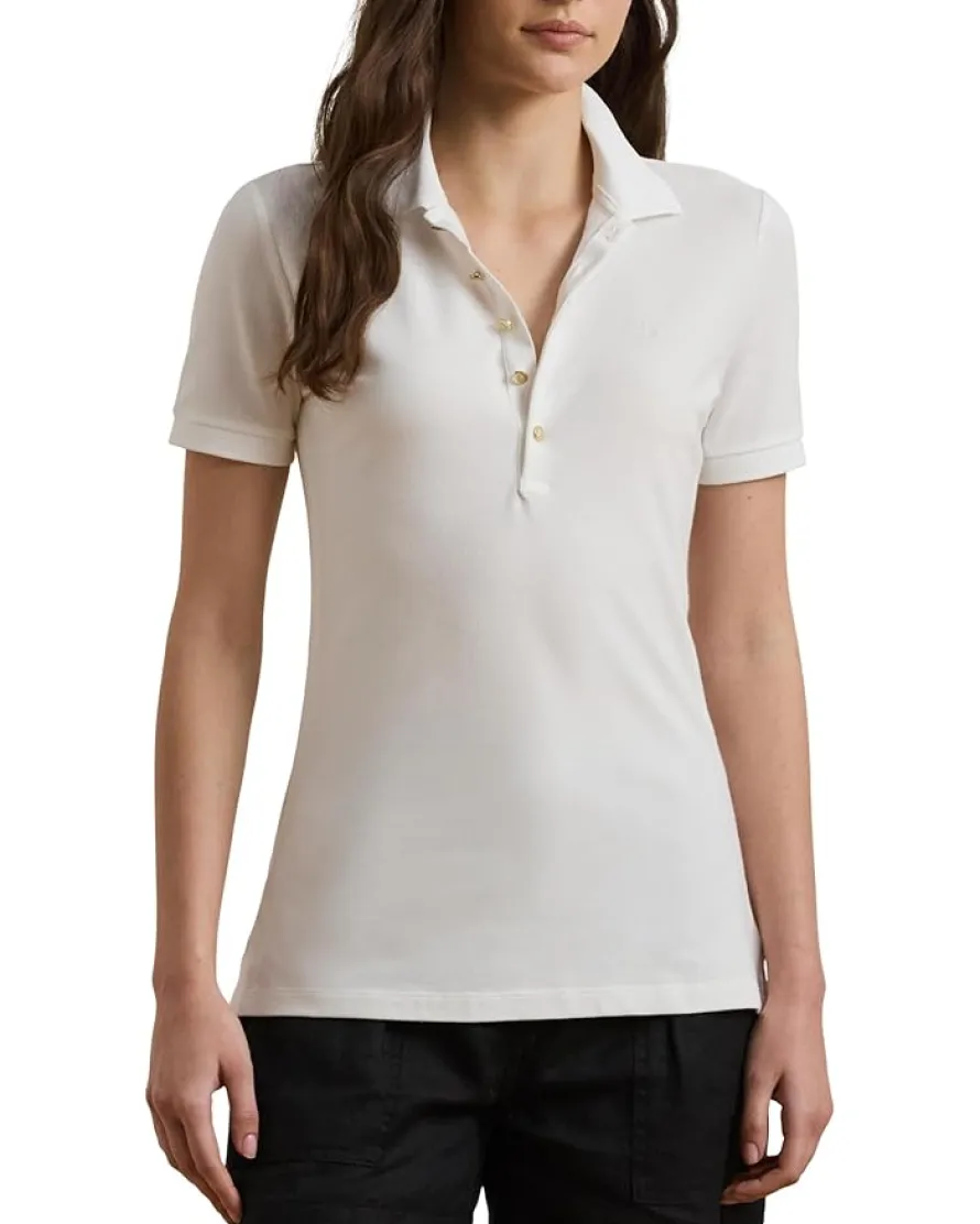 Lauren Ralph Lauren Petite Piqué Polo Shirt Women's