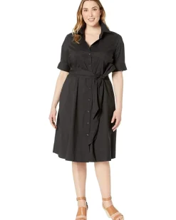 Lauren Ralph Lauren Plus-Size Cotton-Blend Shirtdress Women's
