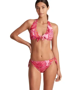 Lauren Ralph Lauren Provence Paisley Tie Front Halter Top Women's