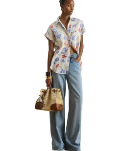 Lauren Ralph Lauren Relaxed Fit Floral Short-Sleeve Shirt Women's