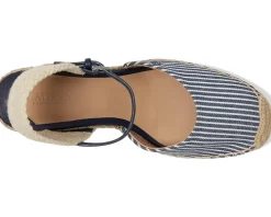 Lauren Ralph Lauren Robby Striped Canvas & Jute Espadrille Women's