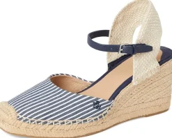 Lauren Ralph Lauren Robby Striped Canvas & Jute Espadrille Women's