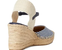 Lauren Ralph Lauren Robby Striped Canvas & Jute Espadrille Women's
