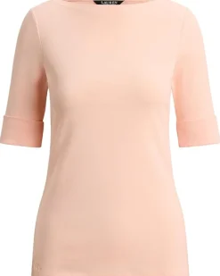 Lauren Ralph Lauren Stretch Cotton Boatneck Top Women's