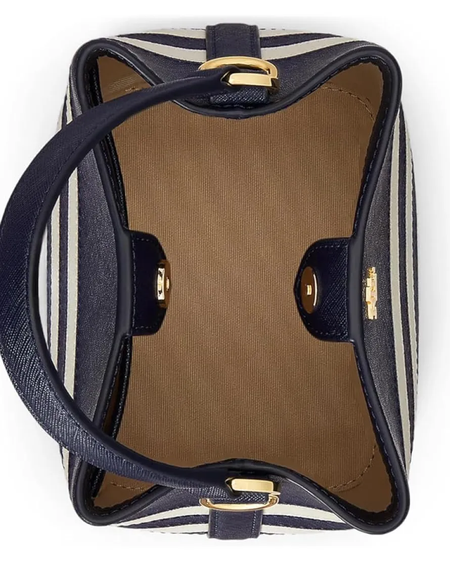 Lauren Ralph Lauren Two-tone Leather Small Reese Bucket Bag