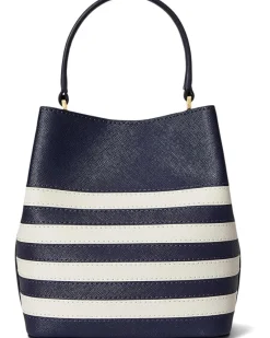 Lauren Ralph Lauren Two-tone Leather Small Reese Bucket Bag