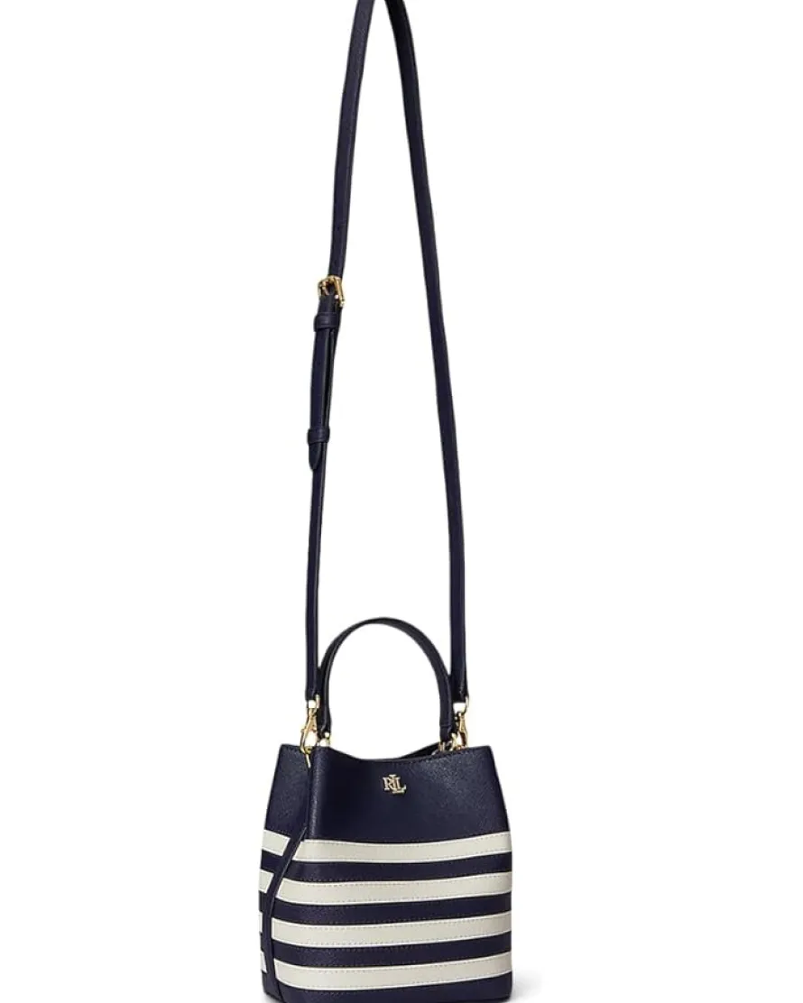 Lauren Ralph Lauren Two-tone Leather Small Reese Bucket Bag
